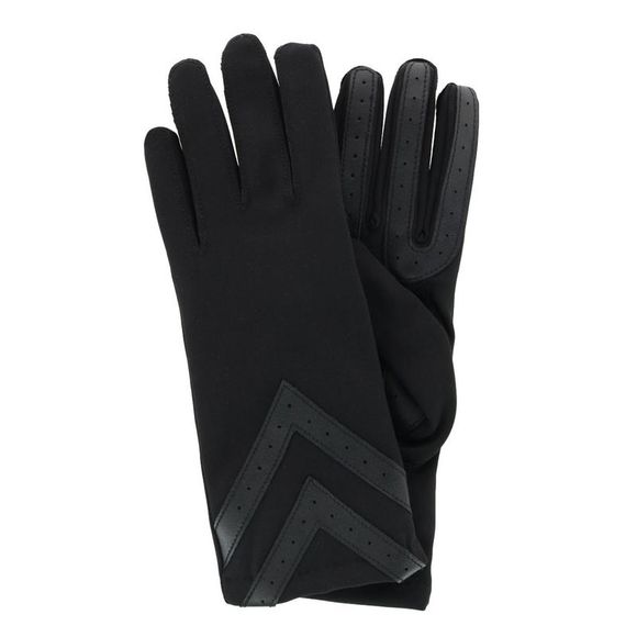 Isotoner Women's Touchscreen Shortie Chevron Unlined Winter Glove - Picture 1 of 7